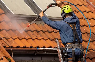 Démoussage et hydrofuge de toiture à Sainte-Foy-de-Longas